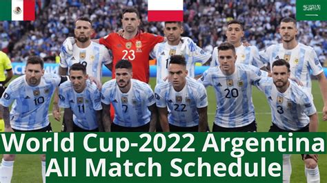 argentina world cup schedule